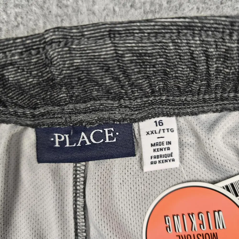 The Children's Place Shorts Boys 16 Gray Athletic Mesh Moisture Wicking